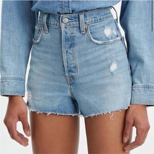 Women's Light Blue Denim Shorts